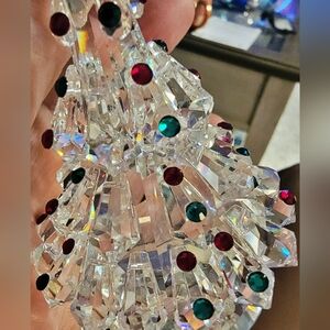 Sparkly #Vintage #LeadCrystal #Rhinestone Christmas Tree Figurine 3.12" X 2.25"